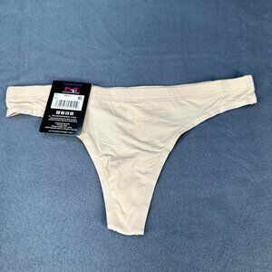 Maidenform Womens Size Small 5 Panty Thong Barely There Invisible Look Beige New